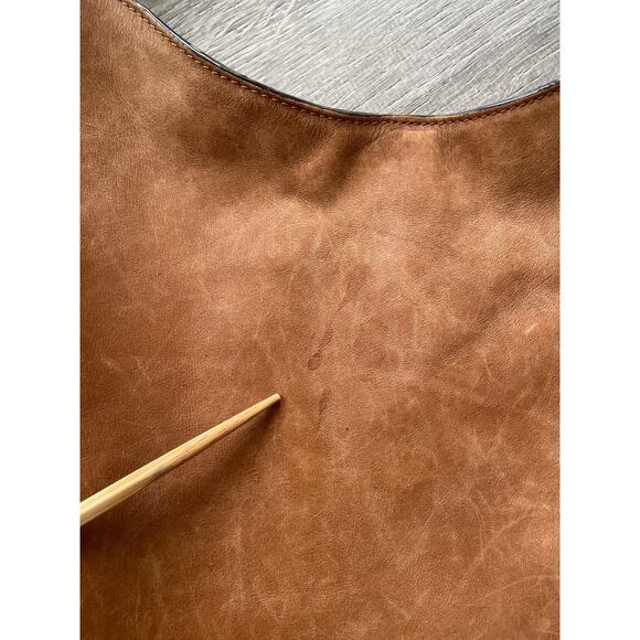 Boden Brown Leather Hobo Shoulder Bag - Large - Woven Strap - Picture 9 of 9